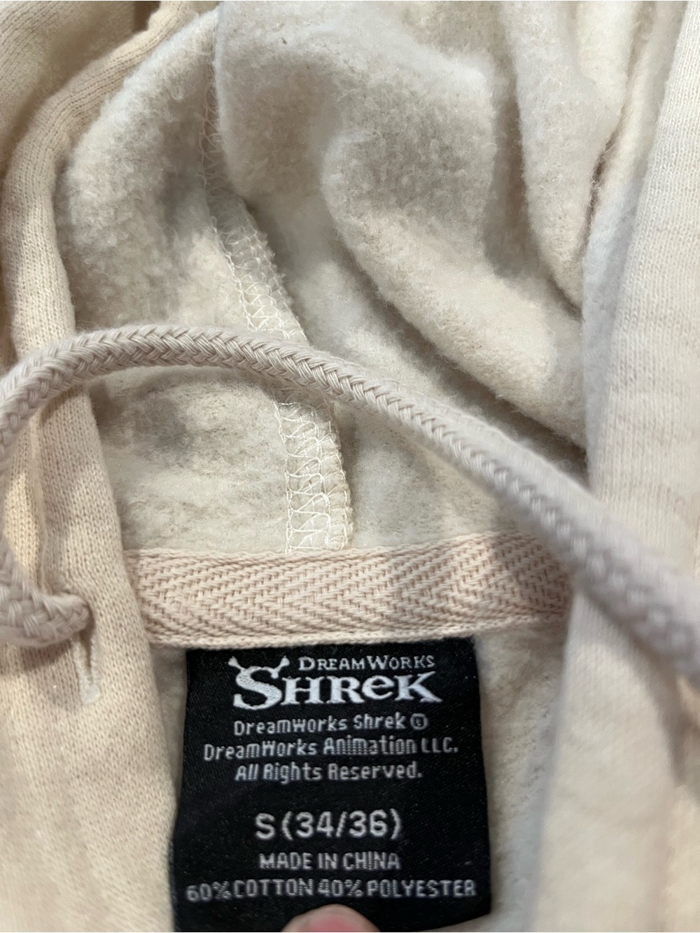 Shrek “That'll Do Donkey" Dip Dye Hoodie Beige Brown Graphic
Sweatshirt- Small - Picture 4 of 8